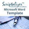 Scriptalizer - Word Template