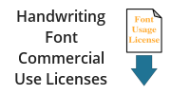 Handwriting Font Commercial Use Licenses