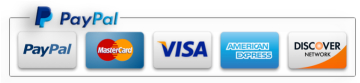 We accept PayPal and most major credit cards.
